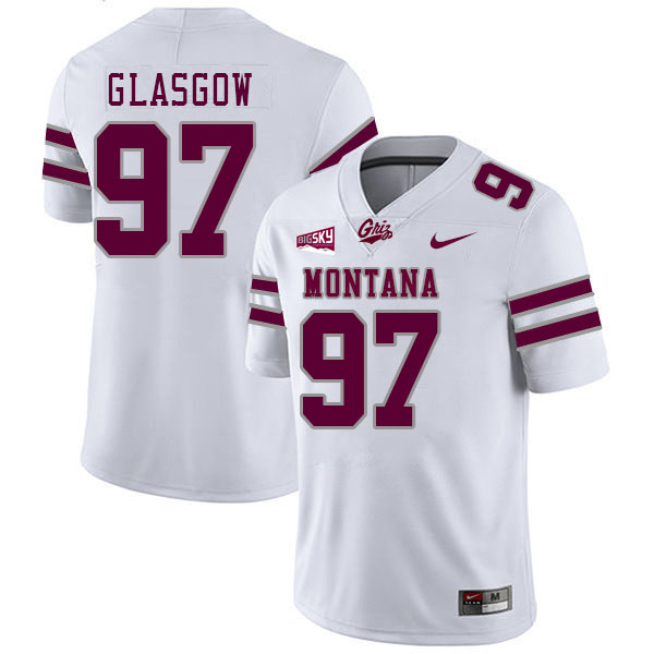 Montana Grizzlies #97 Grant Glasgow College Football Jerseys Stitched Sale-White